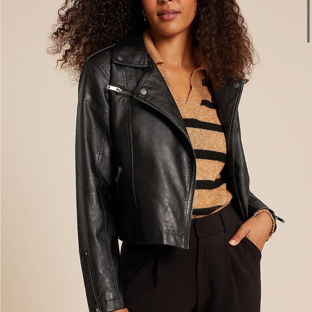 Black Faux Leather Jacket